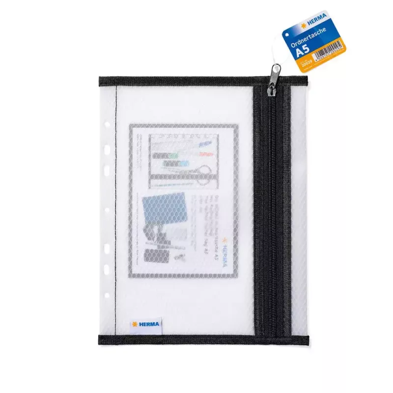 HERMA Folder Bag A5 juoda EVA medžiaga 200 mm × 260 mm