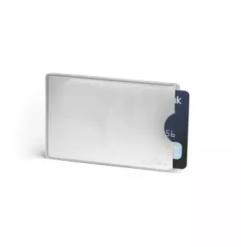 Dėklas kortelei Durable Card Pocket 890023 sidabrinis