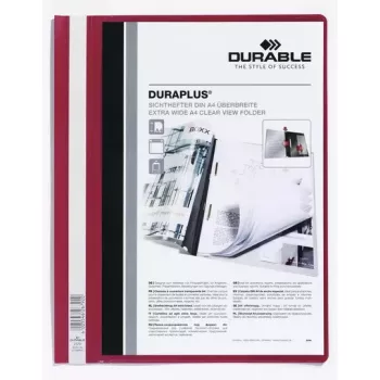 Aplankas ataskaitoms Durable DURAPLUS 2579-03 Raudonas