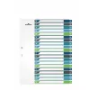 Durable 679727 Blank tab index 245x305 mm daugiaspalviai polipropileniniai skirtukai