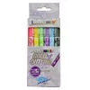 Žymekliai WEDO 252 6 vnt. – juoda, mėlyna, žalia, raudonai violetinė, violetinė, geltona