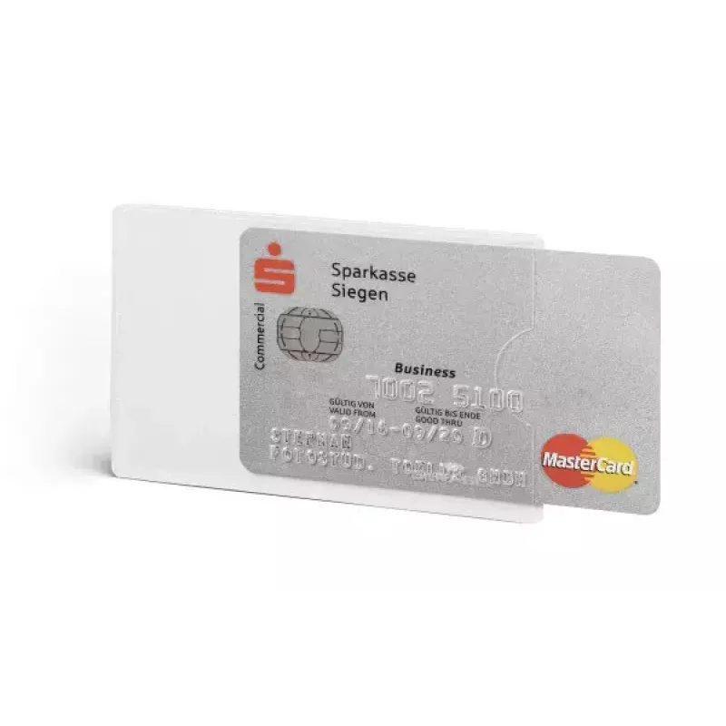 Durable 890319 Skaidrus vizitinių kortelių dėklas su RFID apsauga