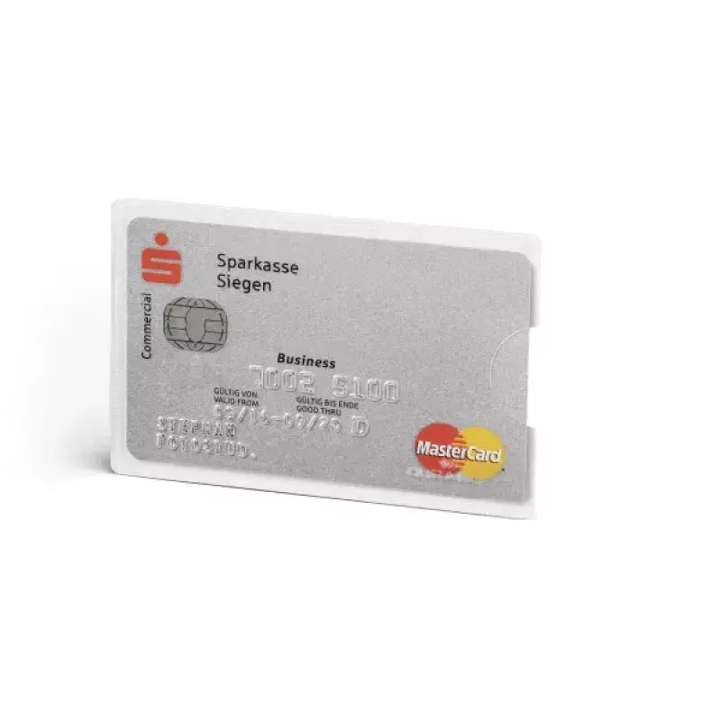 Durable 890319 Skaidrus vizitinių kortelių dėklas su RFID apsauga