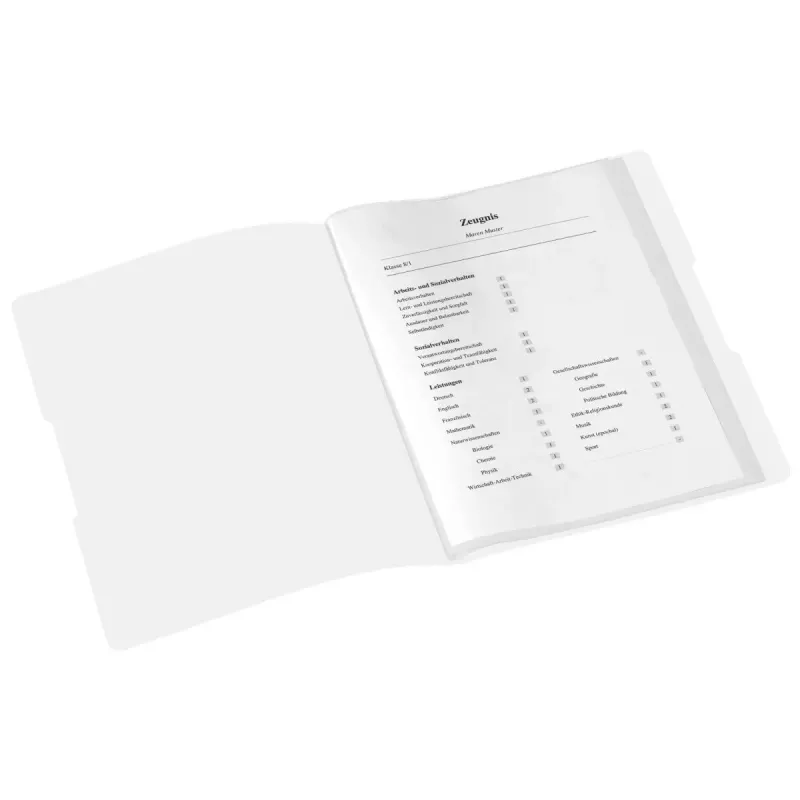 Aplankalas dokumentams Herlitz Zeugnisse polipropileno (PP) baltas A4