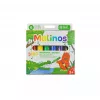 Crayon Malinos 301036 6 spalvų įvairiaspalviai juoda mėlyna žalia raudona violetinė geltona
