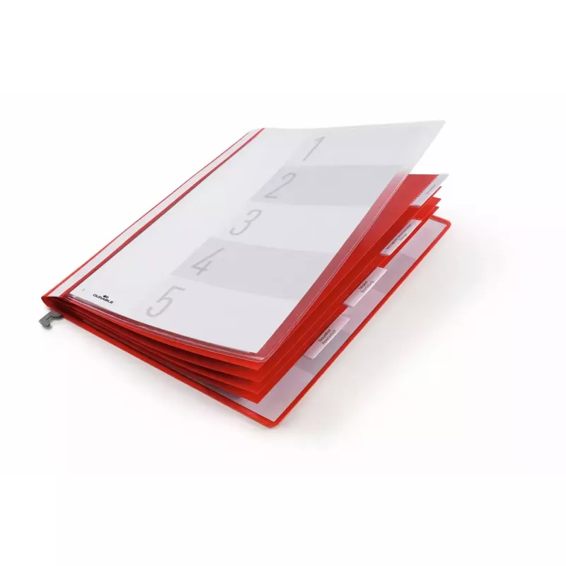 Plastikinis dokumentų aplankas Durable 255503 Raudonas Skaidrus 5 vnt.