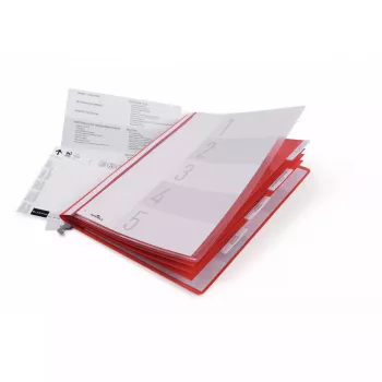Plastikinis dokumentų aplankas Durable 255503 Raudonas Skaidrus 5 vnt.