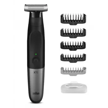 Braun XT5100 vyriškas plaukų kirpimo mašinėlė ir skustuvas, juoda/sidabrinė