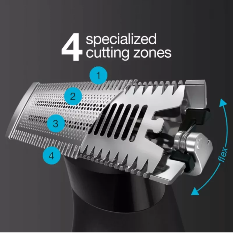 Braun XT5100 vyriškas plaukų kirpimo mašinėlė ir skustuvas, juoda/sidabrinė