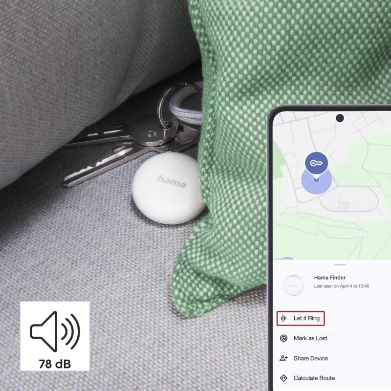 Hama 00185825 GPS sekiklis/daiktų ieškiklis Baltas