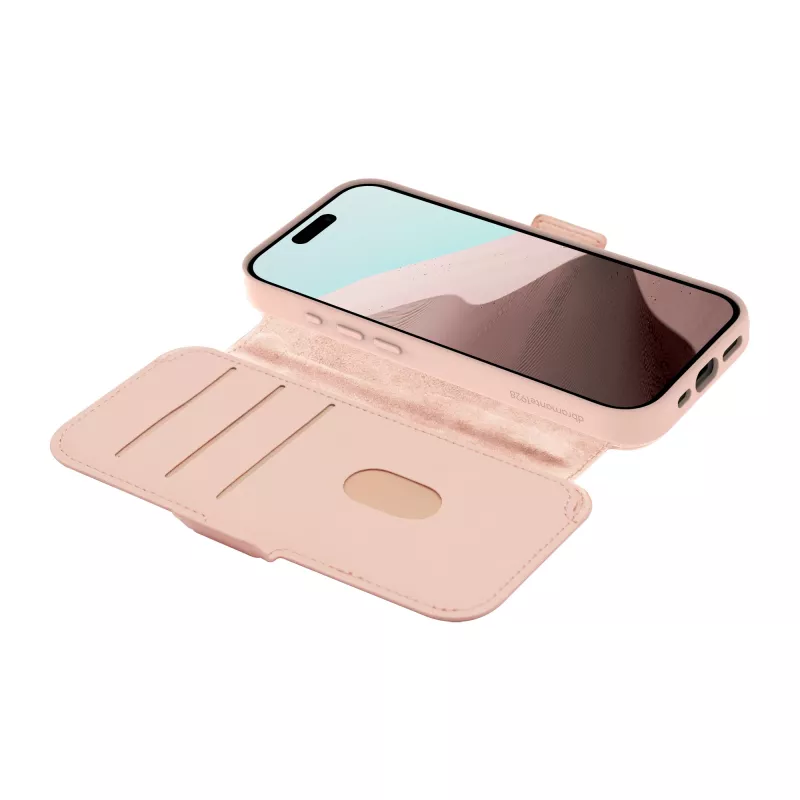 Dėklas telefonui dbramante1928 Lynge MagSafe Compatible – Pink Sand