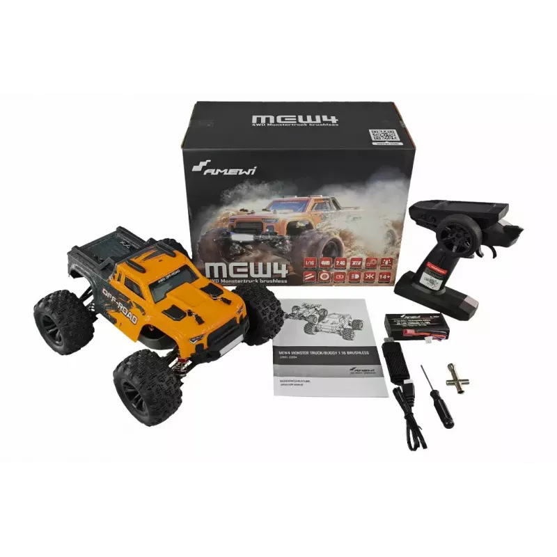Monster truck Amewi 22653 1:16 elektrinis variklis nuo 14 metų