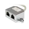 Equip 2-Port Cat.5e RJ45 skirstytuvas Equip 127608, sidabrinis
