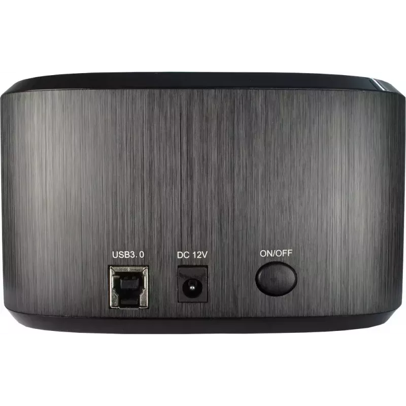 Inter-Tech 88884070 stacionarus diskų dokas 2.5 inch / 3.5 inch SATA HDD/SSD, USB 3.2 Gen 1, aliuminis, juodas