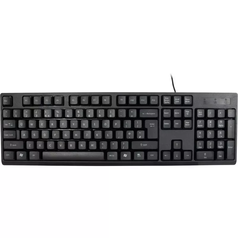 Klaviatūra Inter-Tech NK-1000EC su pele, Office, USB, QWERTY, juoda