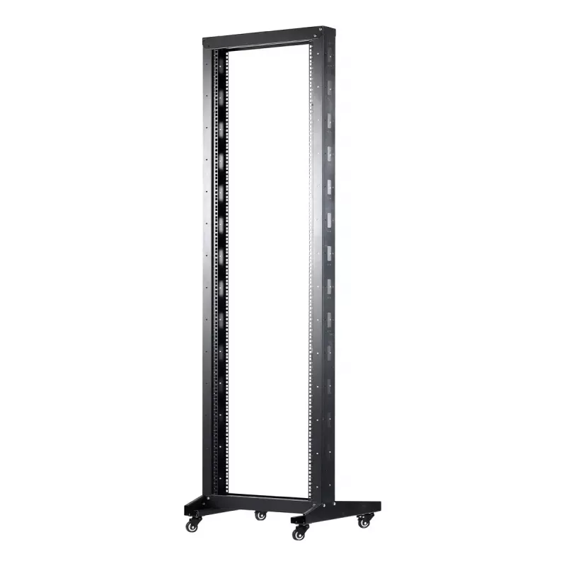 Laisvai pastatomas stovas Inter-Tech SRA-6642 42U juodas 300 kg talpa