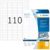 Lipnūs etikečių lapai HERMA nuimamos etiketės A4 38,1x12,7 mm