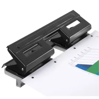 Herlitz 1610880 dviejų skylių skylučių perforatorius, mėlynas