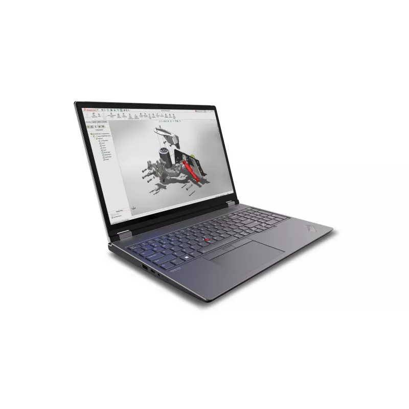 Lenovo ThinkPad P16 Gen 2 nešiojama darbo stotis, 16 colių WQXGA, Intel Core i7-14700HX, 32 GB DDR5, 1 TB SSD, NVIDIA RTX 2000 Ada, Windows 11 Pro, pilka/juoda