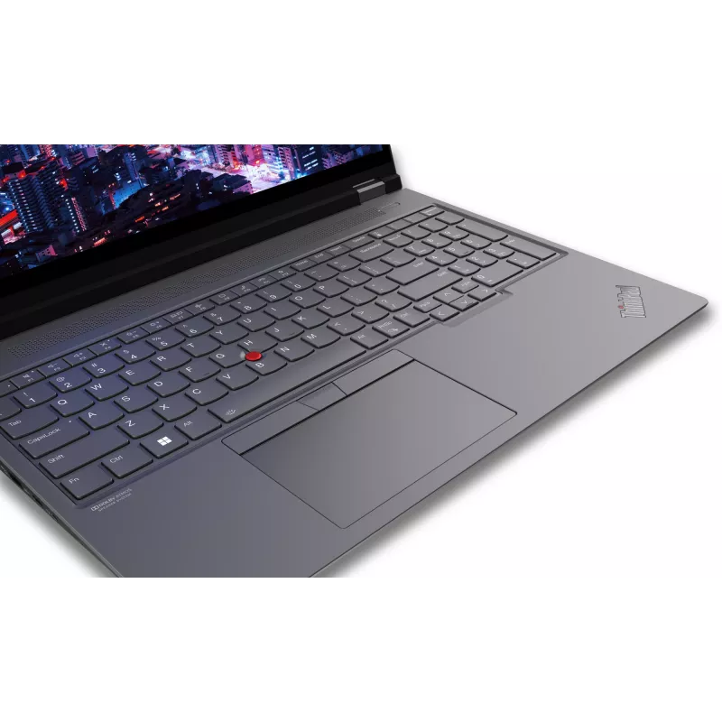 Lenovo ThinkPad P16 Gen 2 nešiojama darbo stotis, 16 colių WQXGA, Intel Core i7-14700HX, 32 GB DDR5, 1 TB SSD, NVIDIA RTX 2000 Ada, Windows 11 Pro, pilka/juoda