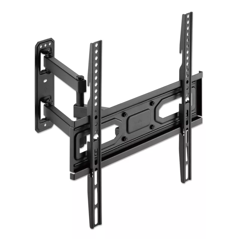 Manhattan TV laikiklis sieninis pilnas judesys 32-55 col. VESA 100x100-400x400 35kg juodas
