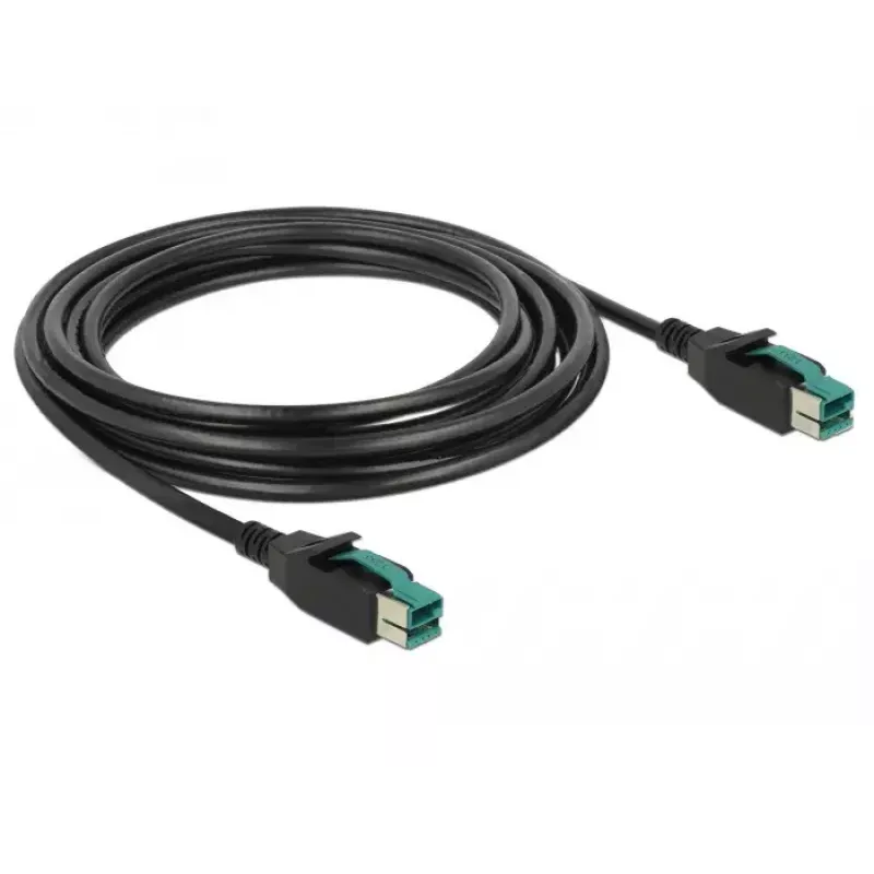 Maitinimo laidas DeLOCK 85495 Juodas 4 m PoweredUSB