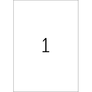 Lipnūs etikečių lapai HERMA A4 210x297 mm balta ypač stiprus lipnumas matinis popierius 25 vnt.