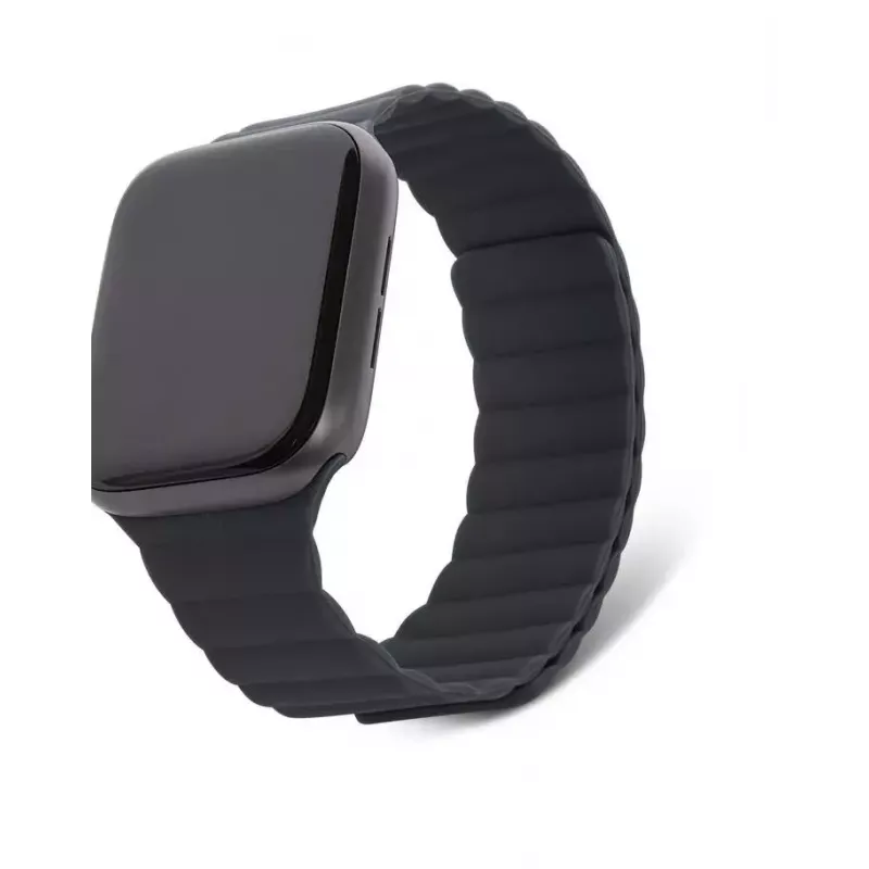 Decoded Silicone Magnetic Traction Strap Lite – juodas silikoninis dirželis Apple Watch
