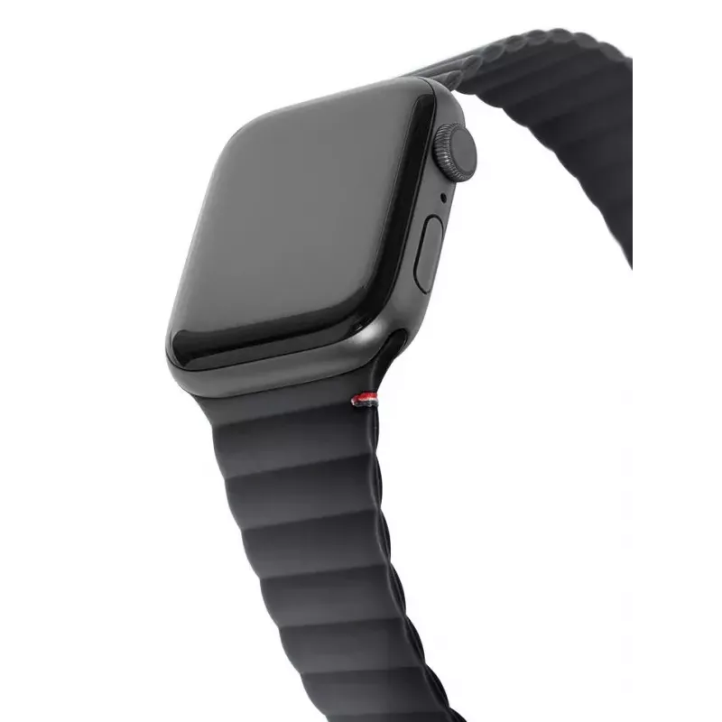 Decoded Silicone Magnetic Traction Strap Lite – juodas silikoninis dirželis Apple Watch