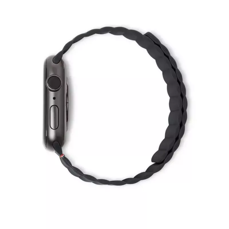 Decoded Silicone Magnetic Traction Strap Lite – juodas silikoninis dirželis Apple Watch