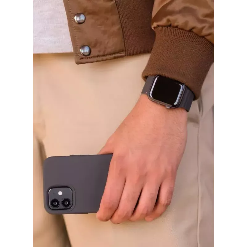 Decoded Silicone Magnetic Traction Strap Lite – juodas silikoninis dirželis Apple Watch