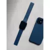 Juoda mėlyna magnetinė Apple Watch apyrankė iš silikono Decoded D21AWS44TS3SMNY