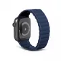 Juoda mėlyna magnetinė Apple Watch apyrankė iš silikono Decoded D21AWS44TS3SMNY