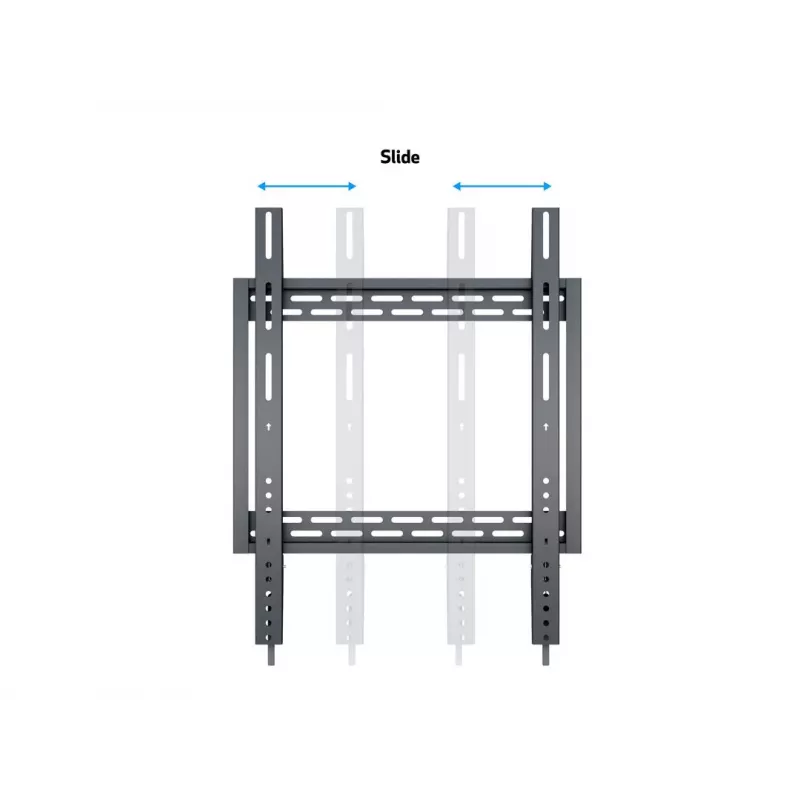 Sieninis laikiklis Multibrackets M Universal HD Portrait 60–100 colių, VESA 200x200–400x600, 100 kg, juodas