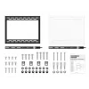 Sieninis laikiklis Multibrackets M Universal HD Portrait 60–100 colių, VESA 200x200–400x600, 100 kg, juodas
