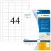 Lipnūs etikečių lapai HERMA Labels skaidrūs matiniai A4 48,3x25,4 mm plėvelė 1100 vnt.