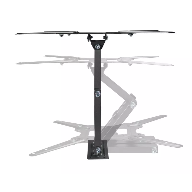 Manhattan pilno judesio TV ir monitorių laikiklis, 32–55 colių, VESA 100x100–400x400 mm, 30 kg, juodas