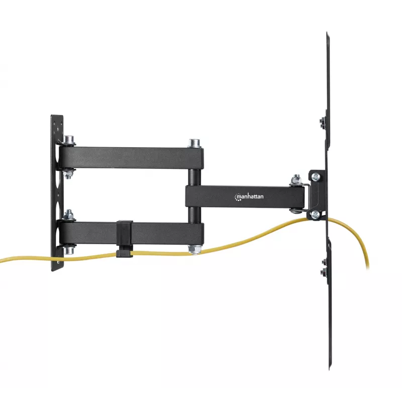 Manhattan pilno judesio TV ir monitorių laikiklis, 32–55 colių, VESA 100x100–400x400 mm, 30 kg, juodas