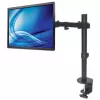 Manhattan TV ir monitorių laikiklis ant stalo (Full Motion), 13–27 colių, spaustuvinis tvirtinimas, VESA 75x75 ir 100x100 mm, iki 8 kg, juodas