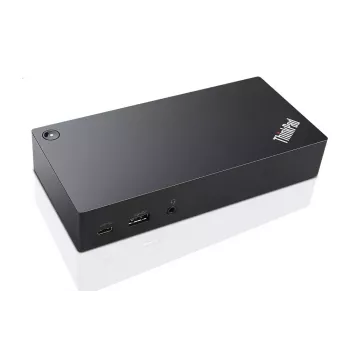 Lenovo 40A90090EU dokas / stotelė nešiojamam kompiuteriui, laidinis USB 3.2 Gen 1 (3.1 Gen 1) Type-C, juodas