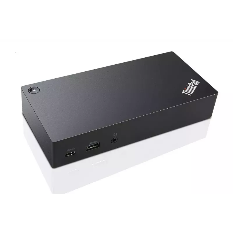 Lenovo 40A90090EU dokas / stotelė nešiojamam kompiuteriui, laidinis USB 3.2 Gen 1 (3.1 Gen 1) Type-C, juodas