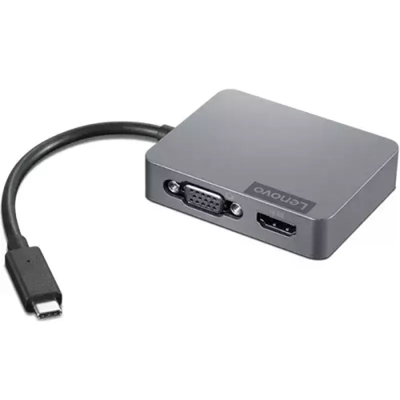 Lenovo USB-C Travel Hub Gen2 – universalus USB-C adapteris su HDMI, VGA, Ethernet ir USB-A