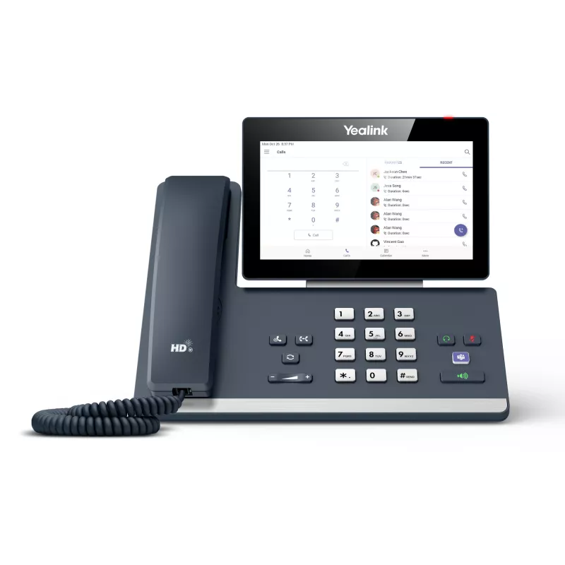 Yealink MP58 Microsoft Teams Edition IP telefonas, pilkas, laidinis ragelis, stalinis, Android, Microsoft Teams