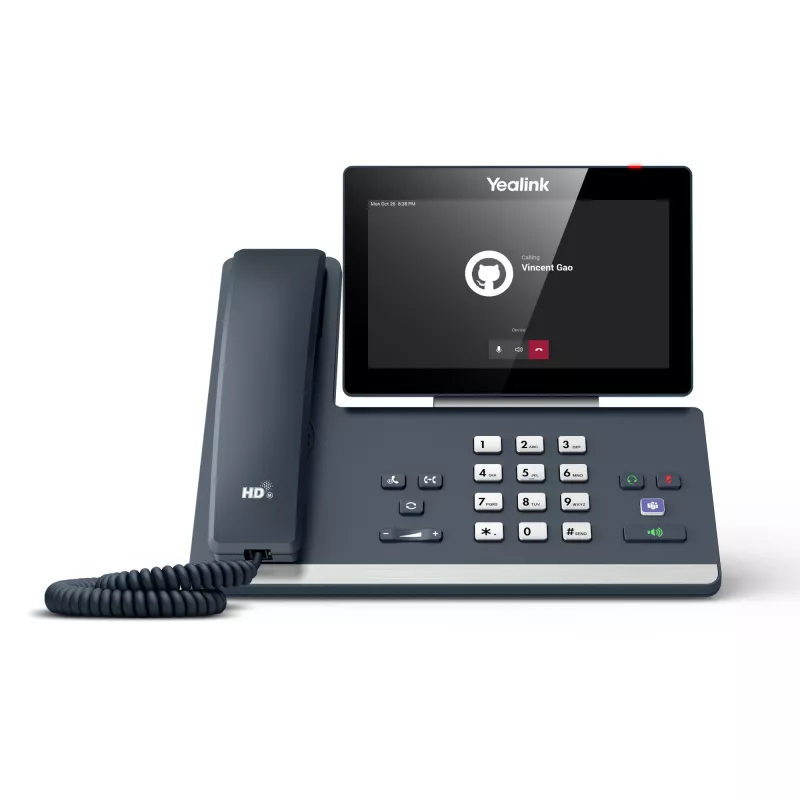Yealink MP58 Microsoft Teams Edition IP telefonas, pilkas, laidinis ragelis, stalinis, Android, Microsoft Teams