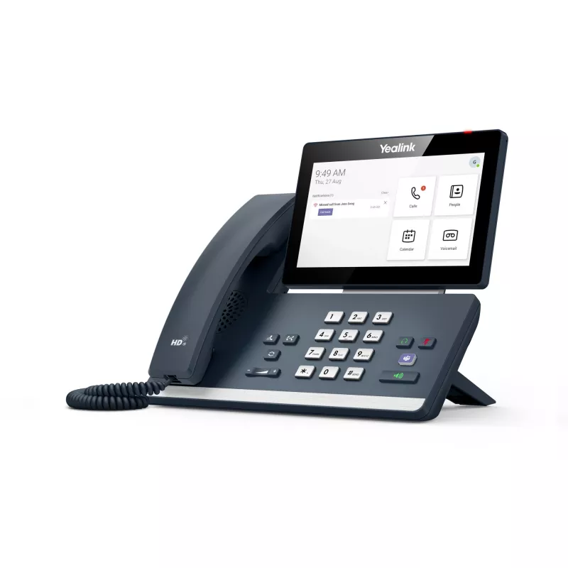 Yealink MP58 Microsoft Teams Edition IP telefonas, pilkas, laidinis ragelis, stalinis, Android, Microsoft Teams
