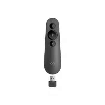 Belaidis pristatymo pultelis Logitech R500s Bluetooth RF Graphite su lazeriniu žymekliu