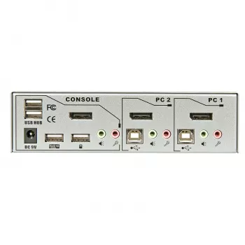 Lindy 2 Portų KVM Switch Pro USB 2.0, DisplayPort 1.2 su TTU
