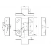 Multibrackets M Universal Projector lubų laikiklis 600-1000 su smulkiu derinimu
