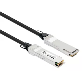 Intellinet 2 m 40G QSFP+ pasyvus varinis Twinax kabelis 30AWG MSA QSFP-H40G-CU2M suderinamas
