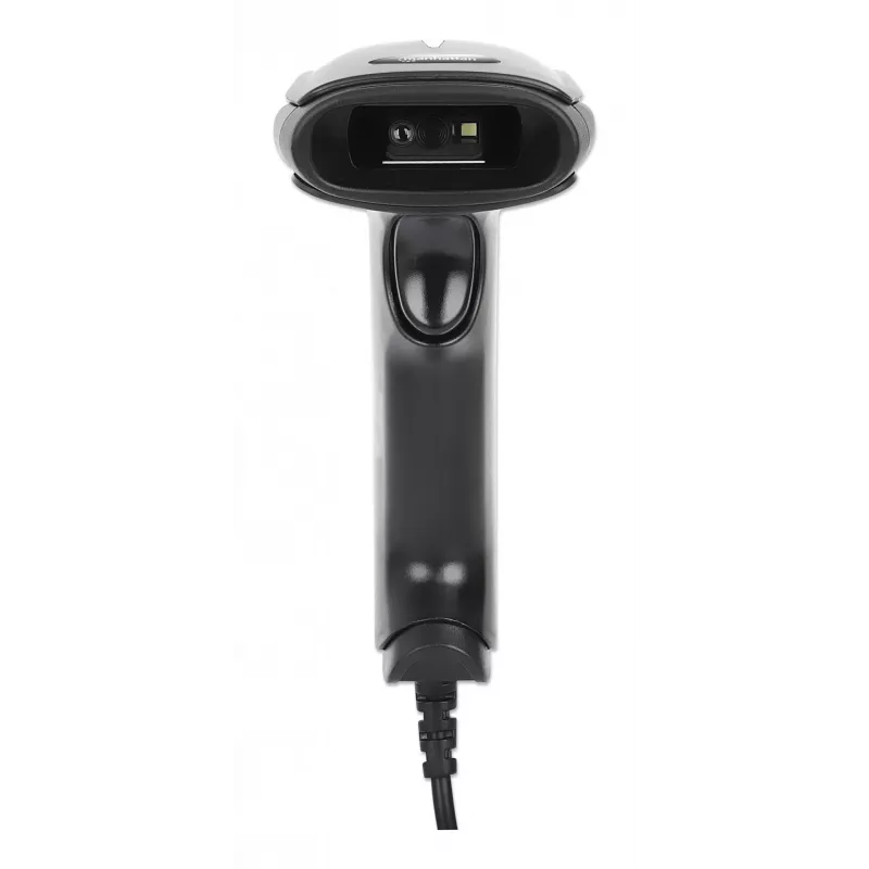 Manhattan CCD rankinis brūkšninių kodų skaitytuvas, USB, 60 mm nuskaitymo plotis, kabelis 152 cm, maksimali aplinkos šviesa 5000 liuksų (saulės šviesa), juodas, trejų metų garantija